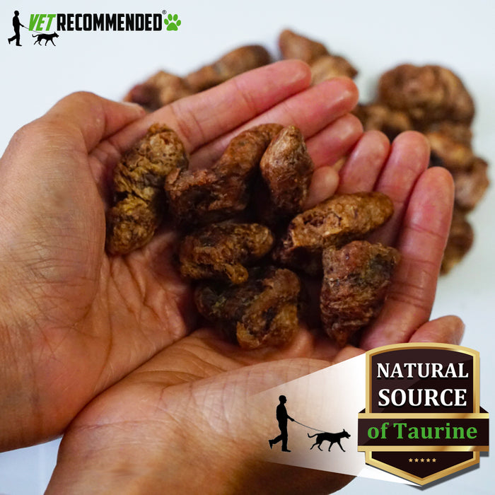 Whole Chicken Hearts (Giant 5oz Bag) Natural Source of Taurine. USA Made.