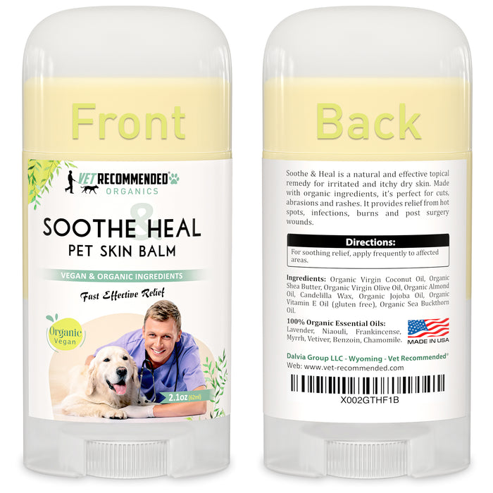 Soothe & Heal Balm for Pets - Organic & Vegan Ingredients - 2oz/59ml