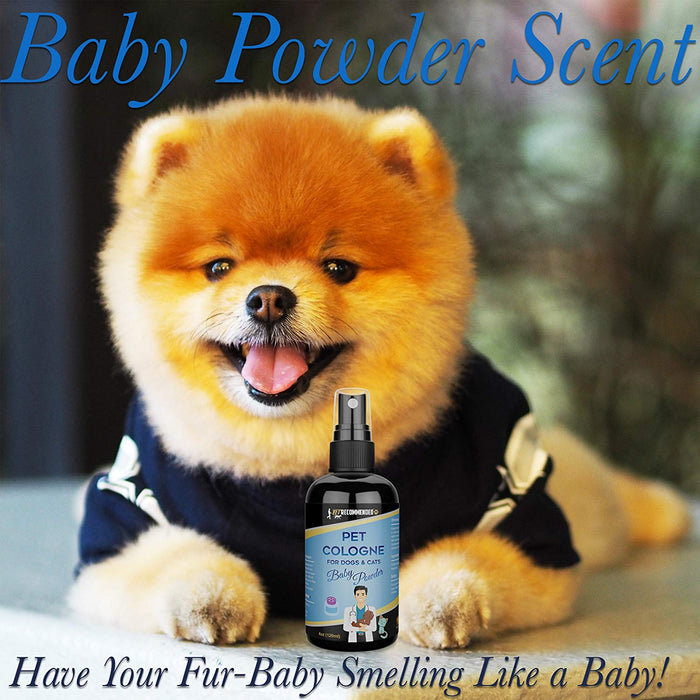 Dog Cologne Spray - Baby Powder Scented - 4oz/120ml