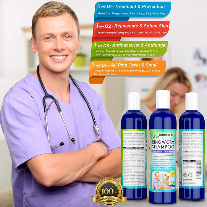 Medicated Dog Shampoo for Ringworm - 16oz/473ml