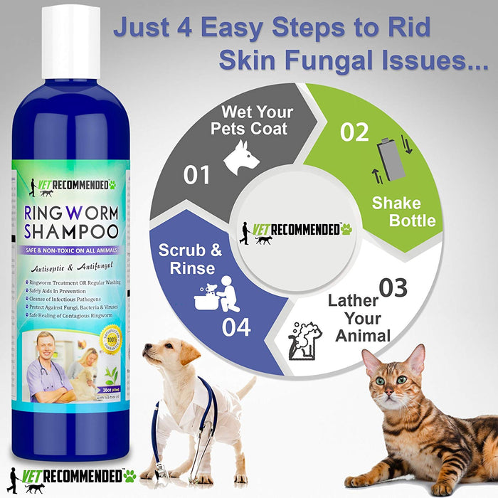Medicated Dog Shampoo for Ringworm - 16oz/473ml