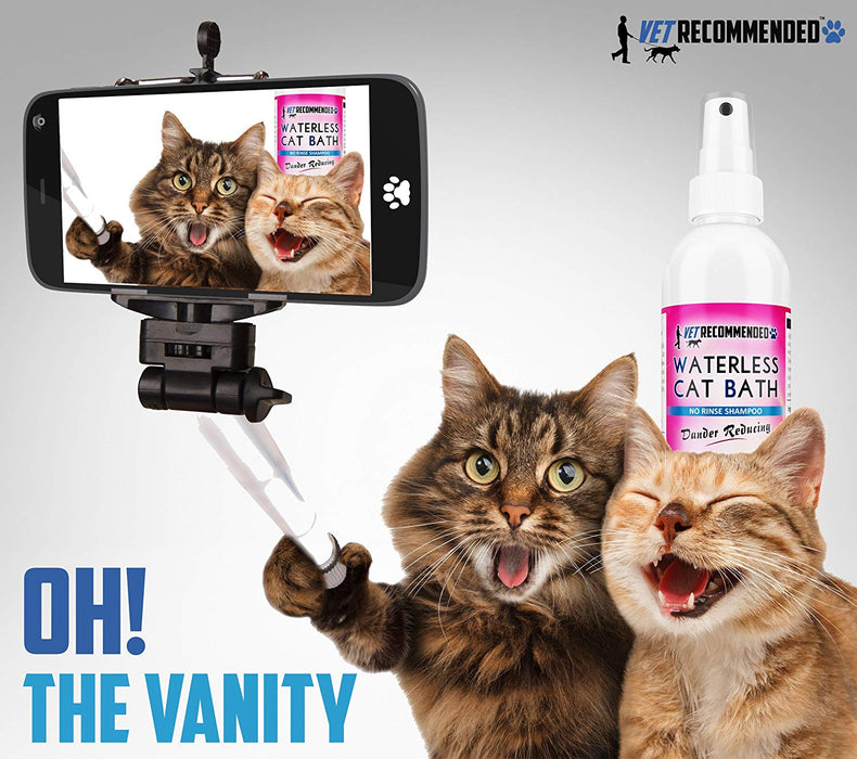 Waterless No Rinse Cat Shampoo - Light Apple Extract Scent - 8oz/240ml