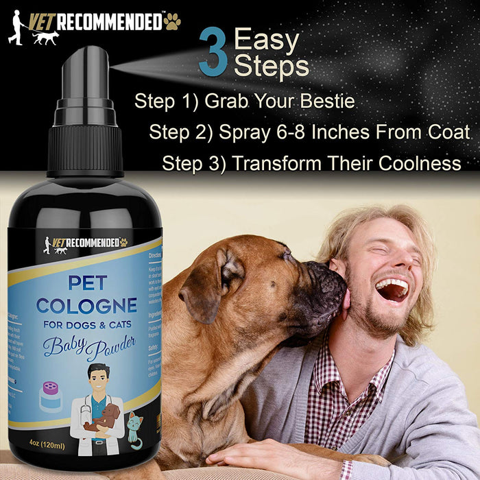 Dog Cologne Spray - Baby Powder Scented - 4oz/120ml