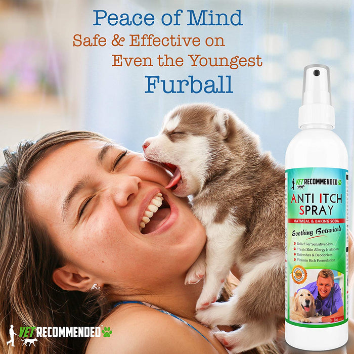 Anti-Itch Oatmeal & Baking Soda Spray - Calming of Skin for Insect Bites & Itchiness - 8oz/240ml