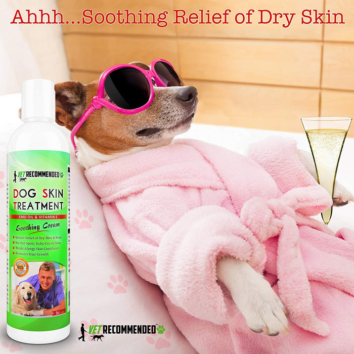 Dog Dry Skin Treatment - Helps Dog Hair Loss Regrowth & Dry Skin -8oz/240ml
