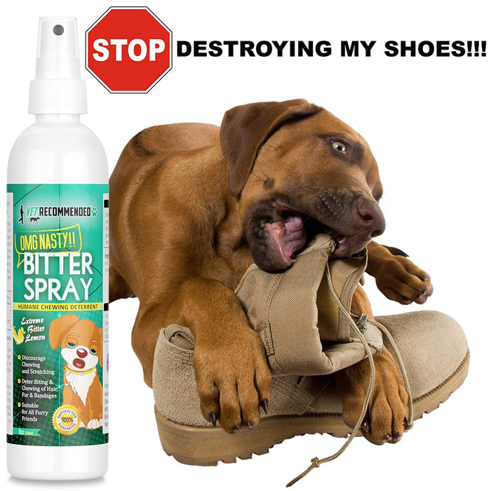 Bitter Lemon Spray For Dogs - Anti Chew Dog Training Tool - 8oz/240ml