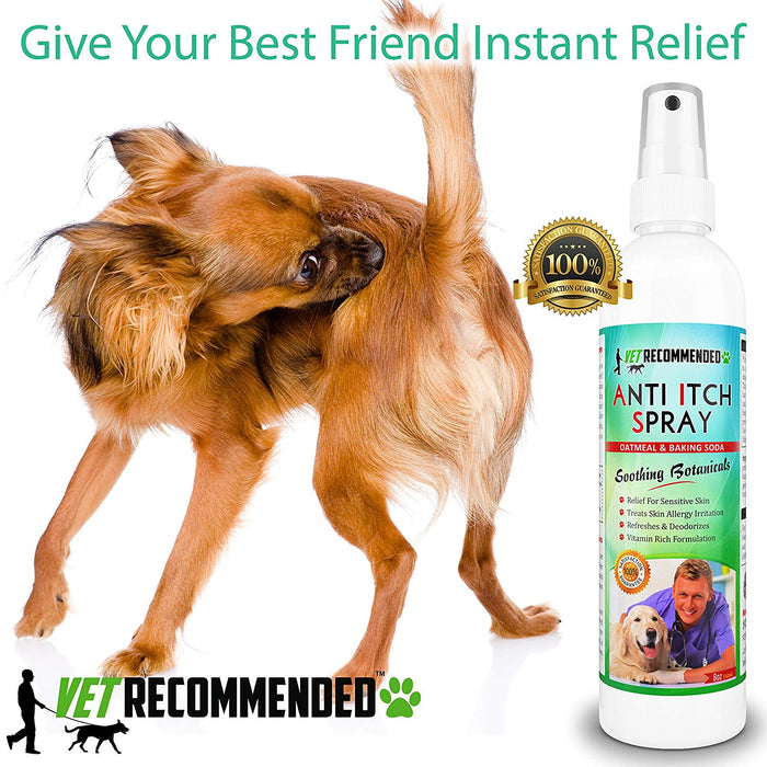 Anti-Itch Oatmeal & Baking Soda Spray - Calming of Skin for Insect Bites & Itchiness - 8oz/240ml