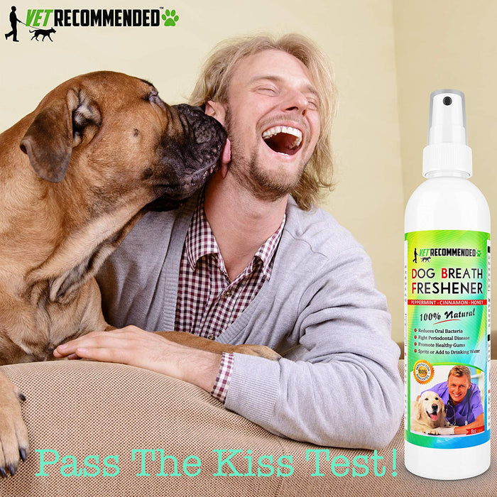 Dog Breath Freshener - 100% All Natural Ingredients - 8oz/240ml