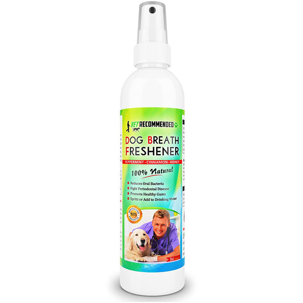 Dog Breath Freshener - 100% All Natural Ingredients - 8oz/240ml