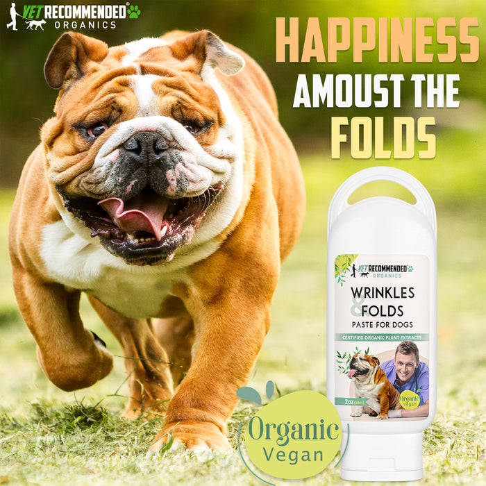 Organic Vegan Wrinkle Cream for Bulldogs - Pugs, Frenchies  - 2oz/59ml