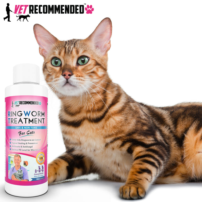 Ringworm Treatment for Cats - 4oz Concentrate Makes Two 16oz Bottles