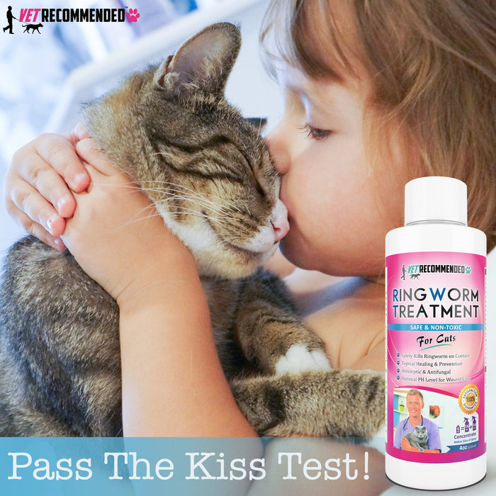 Ringworm Treatment for Cats - 4oz Concentrate Makes Two 16oz Bottles