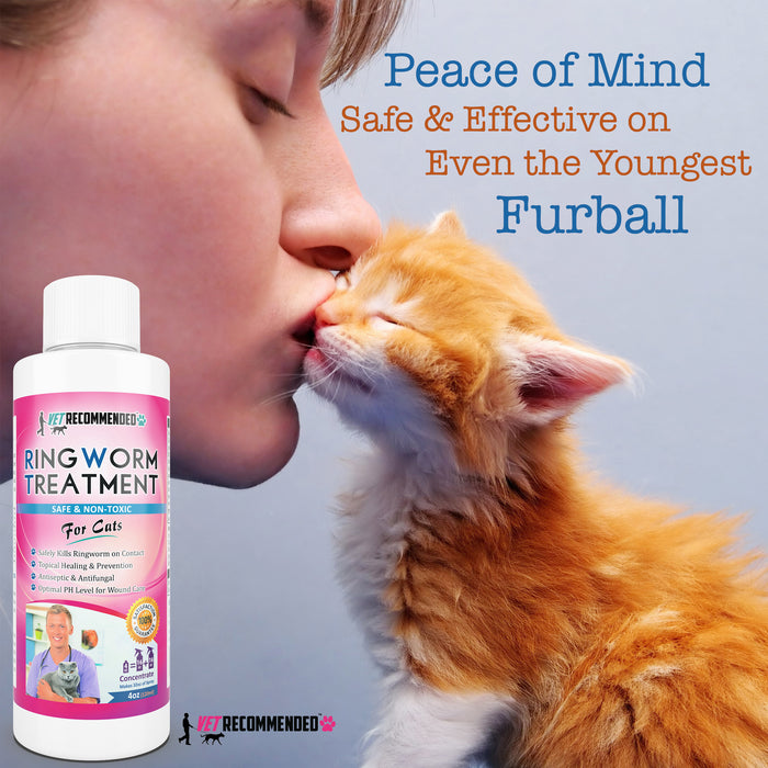 Ringworm Treatment for Cats - 4oz Concentrate Makes Two 16oz Bottles