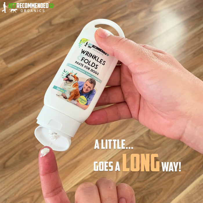 Organic Vegan Wrinkle Cream for Bulldogs - Pugs, Frenchies  - 2oz/59ml