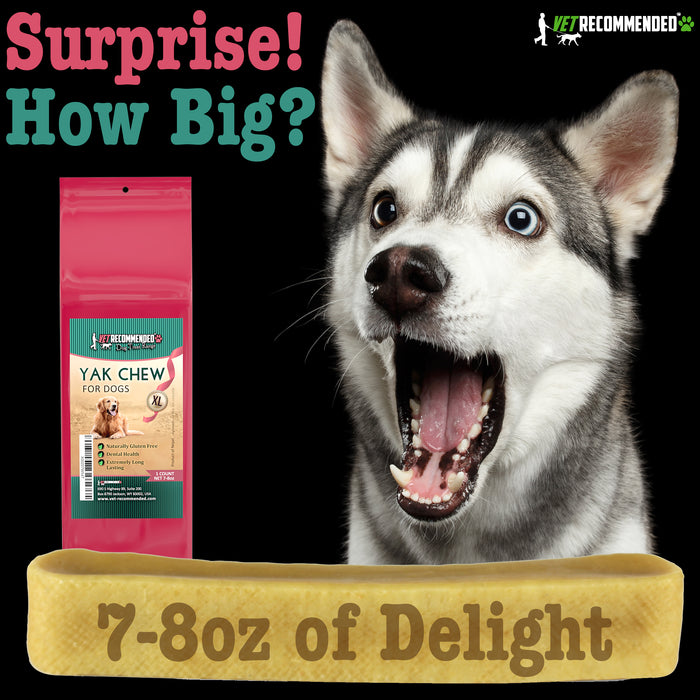 XL Yak Chew Long Lasting Chews - Made from Himalayan Yak Milk