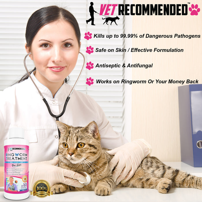 Ringworm Treatment for Cats - 4oz Concentrate Makes Two 16oz Bottles