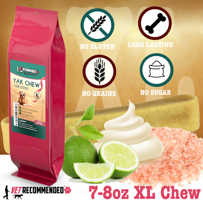 XL Yak Chew Long Lasting Chews - Made from Himalayan Yak Milk