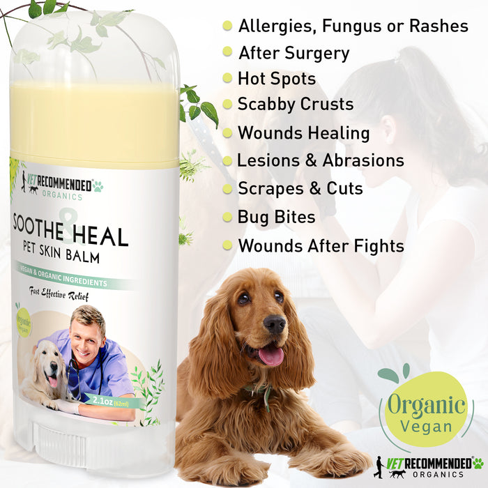 Soothe & Heal Balm for Pets - Organic & Vegan Ingredients - 2oz/59ml
