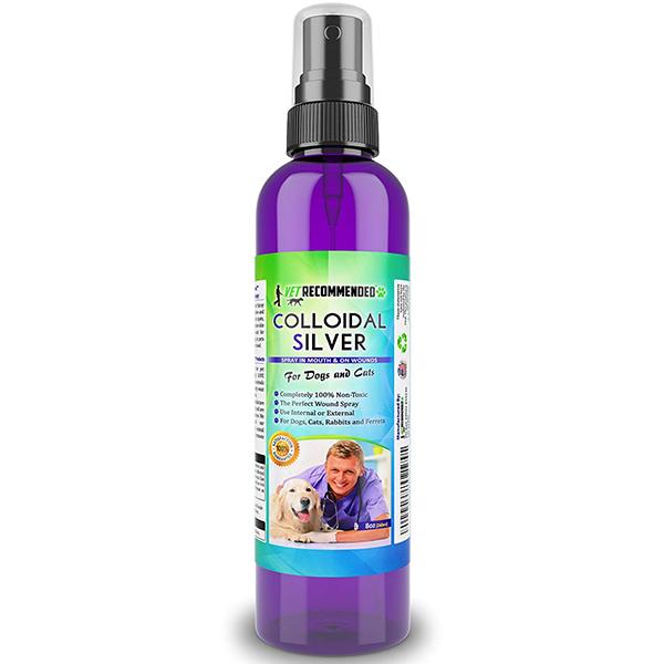 Colloidal Silver for Pets - Works as Natural Hot Spot Treatment - Non-Toxic - 4oz & 8oz