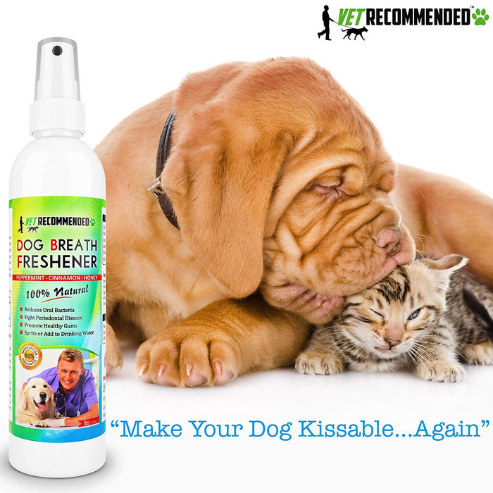 Dog Breath Freshener - 100% All Natural Ingredients - 8oz/240ml