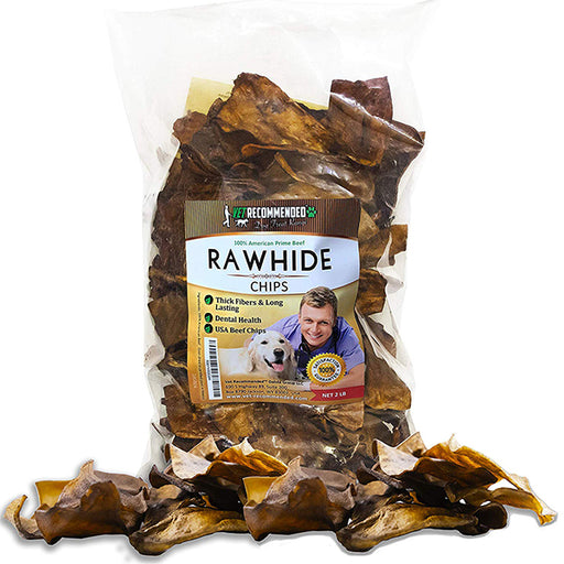 Beef Rawhide Chips - USA Beef (2lb)