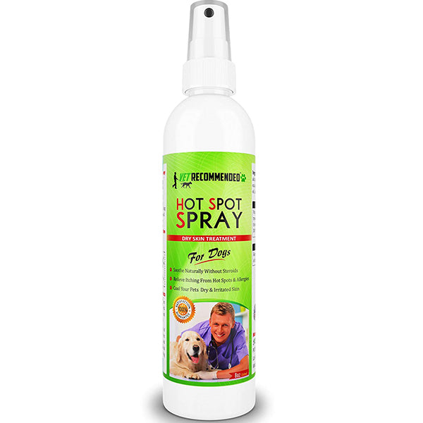 Hot Spot Treatment For Dogs - All Natural Anti-Itch for Allergies Relief - 8oz/240ml