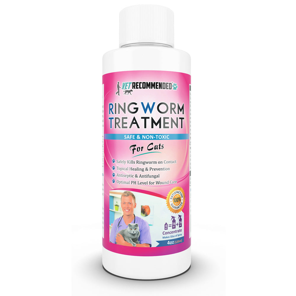Ringworm Treatment for Cats - 4oz Concentrate Makes Two 16oz Bottles