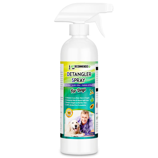 Dog Detangler Spray - To Remove Matts and Rejuvenate Coat - 16oz/473ml