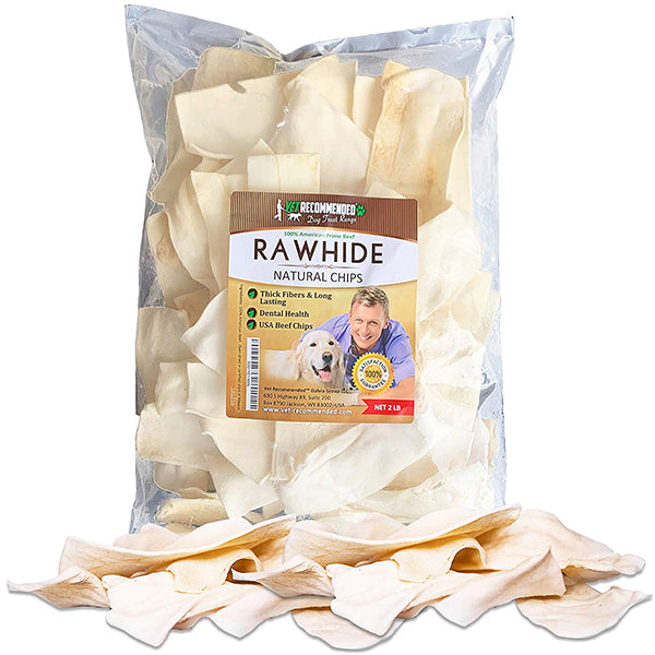 Natural Rawhide Chips - USA Beef (2lb)